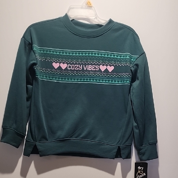Art Class Teal Cozy Vibes Sweatshirt - Picture 1 of 4